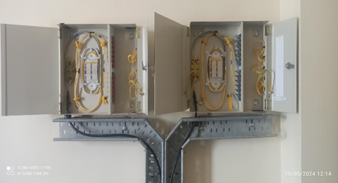 Fiber optic cable laying, splicing and termination